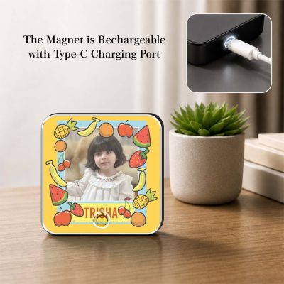Perosnalized Fruits Theme Musical Fridge Magnet for Kids Gift for Music Lover Birthday Gift for Daughter & Son